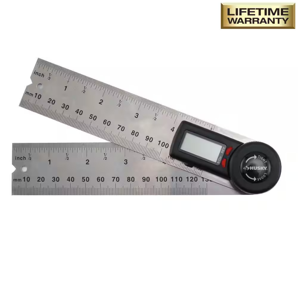 Husky Digital 5" Angle Finder Measuring Tool w/ LCD Screen & Lock Function