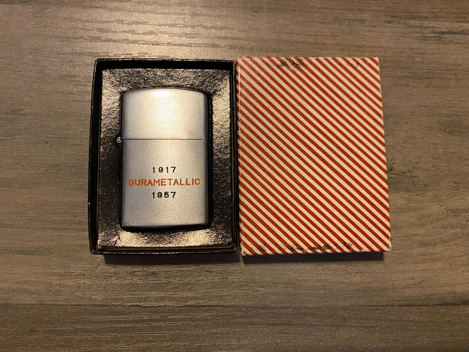 Vintage Price Associates Lighter w/ Box Advertising