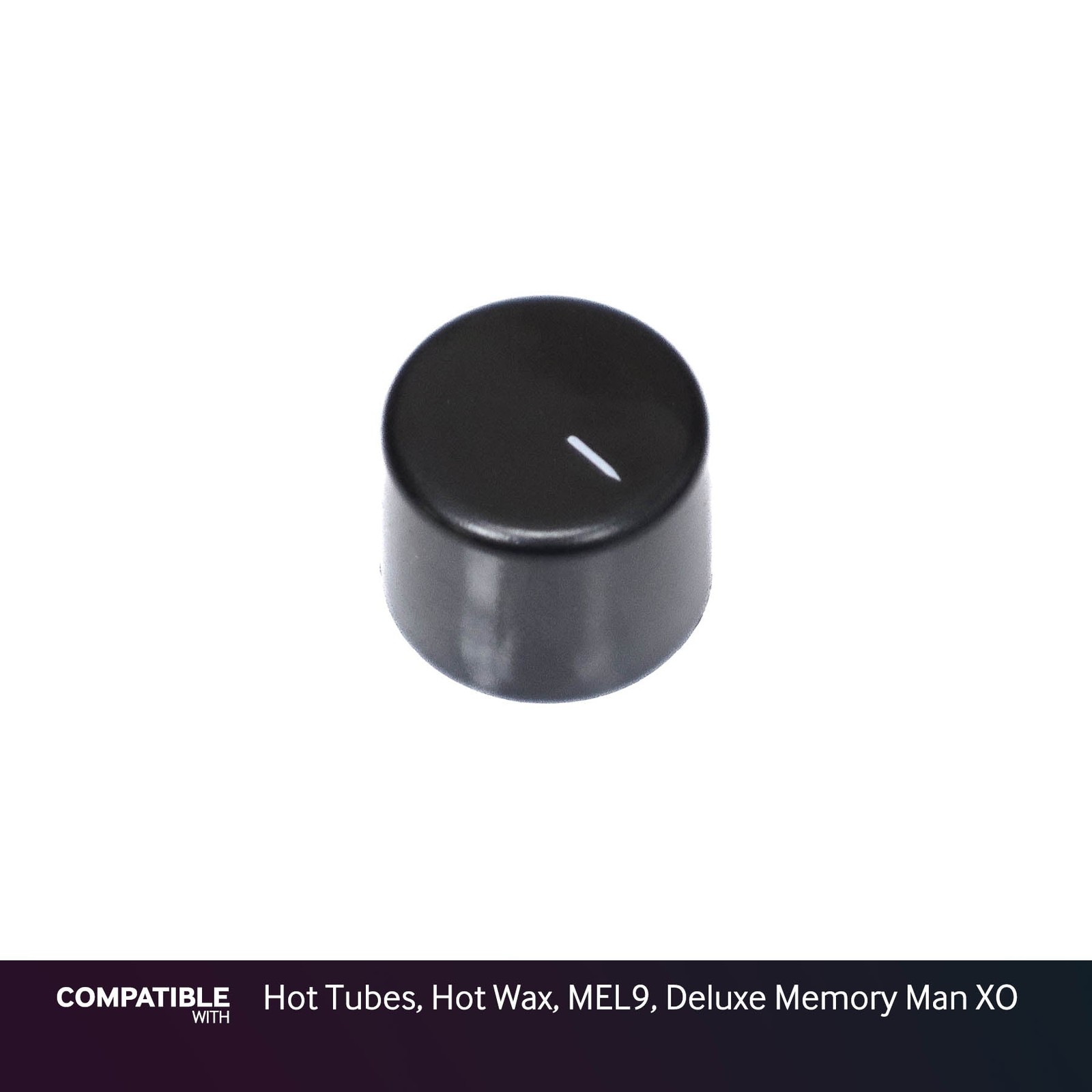 Electro-Harmonix Black Knob for Hot Tubes, Hot Wax, MEL9, Deluxe Memory Man XO