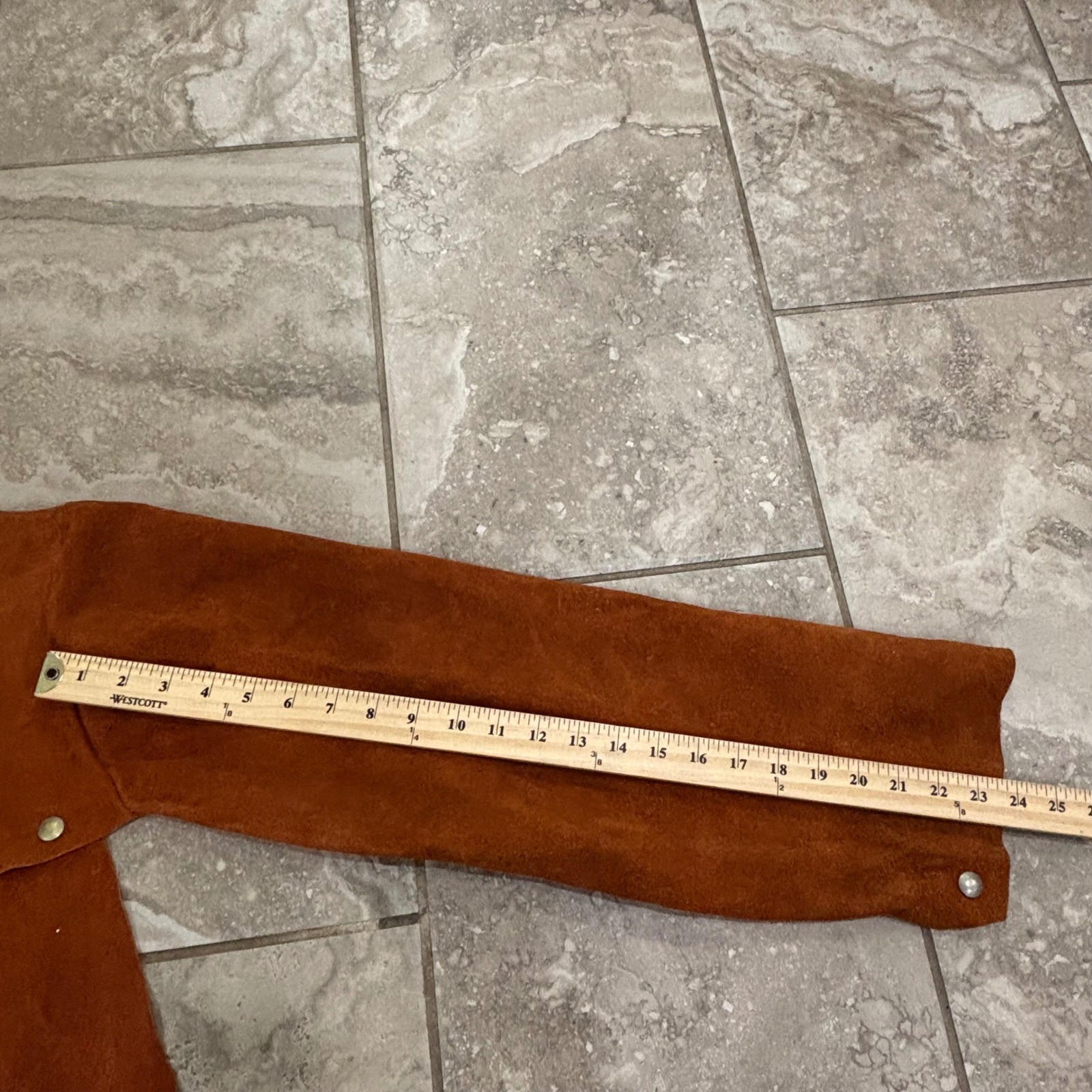 Men's Cowhide Leather Welding Capr Size Large