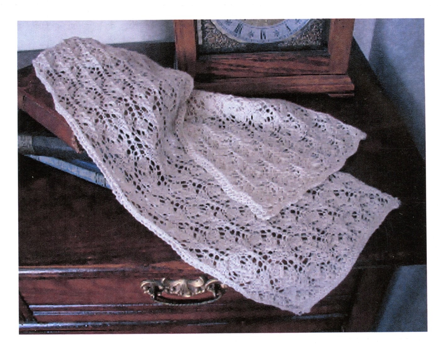 Lisa Knits Knitting Pattern AC-002 Victorian Lace Scarf