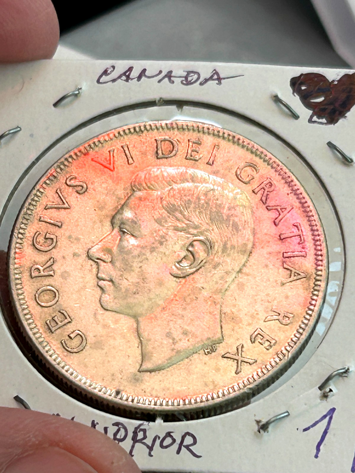 1950 Canada George VI Silver Dollar Low Mintage Better Date #71