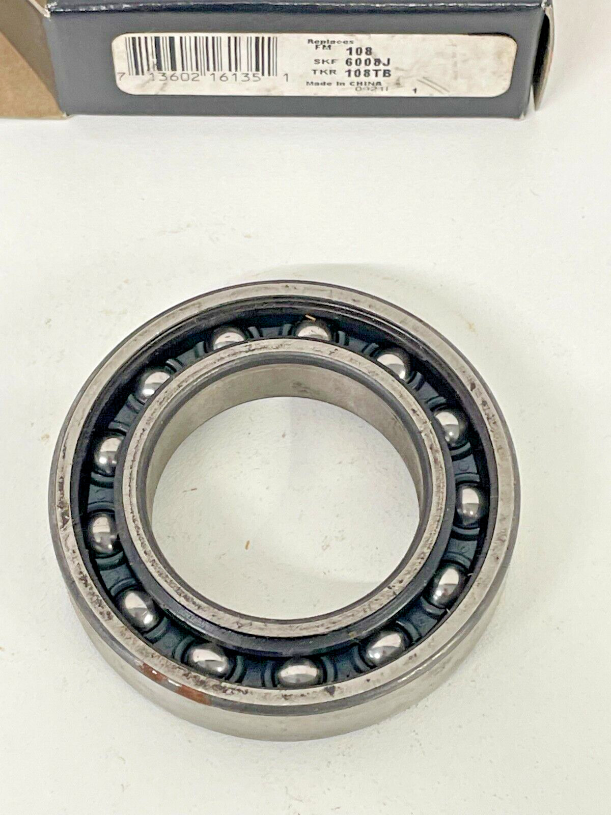 108 Auto Extra NOS Transfer Case Shaft Bearing xref. # SKF 6008-J, Timken 108TB