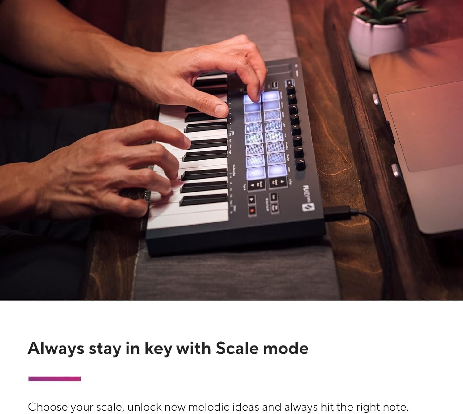 Lkey Mini - Portable 25-Key,USB,MIDI Keyboard Controller
