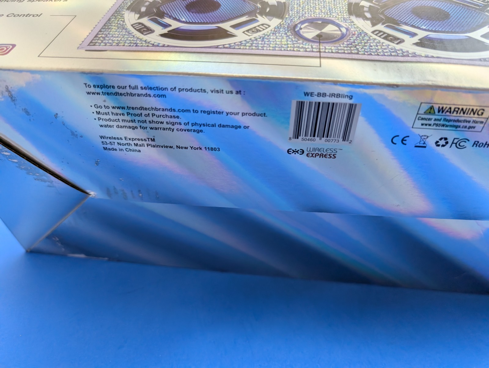 Wireless Express Bling Mini-Bling Wireless Bluetooth Boombox Couture Never used