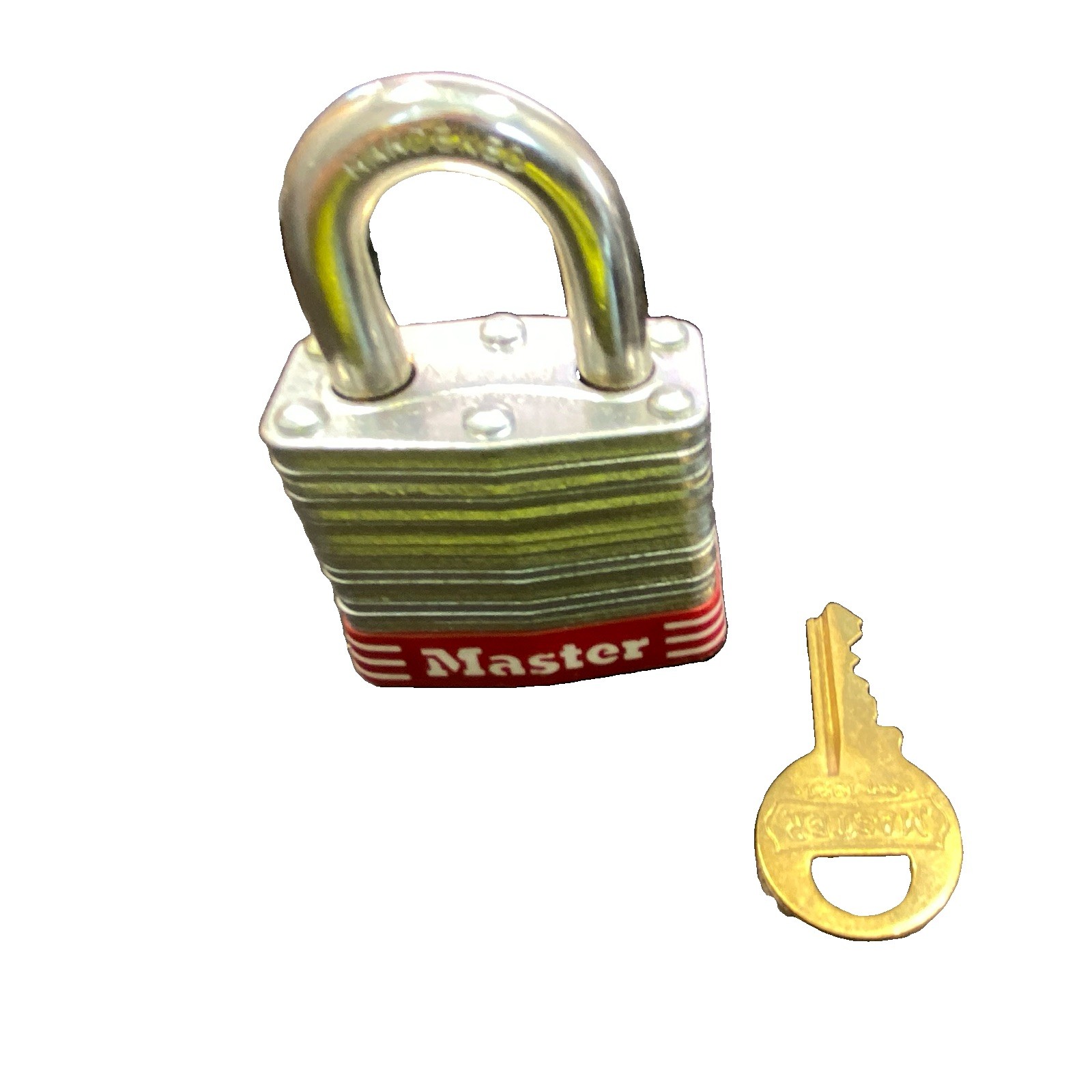 Master Lock No. 3 Laminated Steel Padlock Keyed Different W Keyway 5/16"
