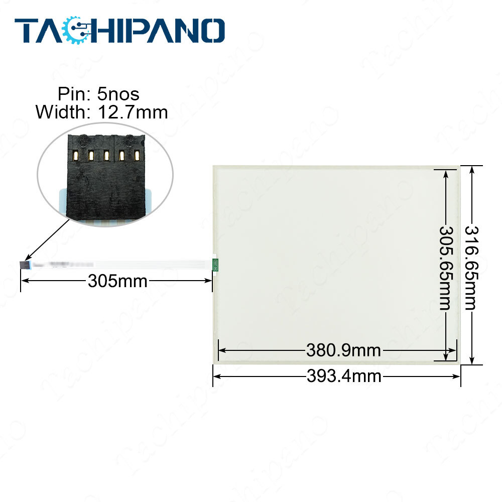 Touch Screen for T190C-5RBA16N-3A28R4-200FH PANEL GLASS