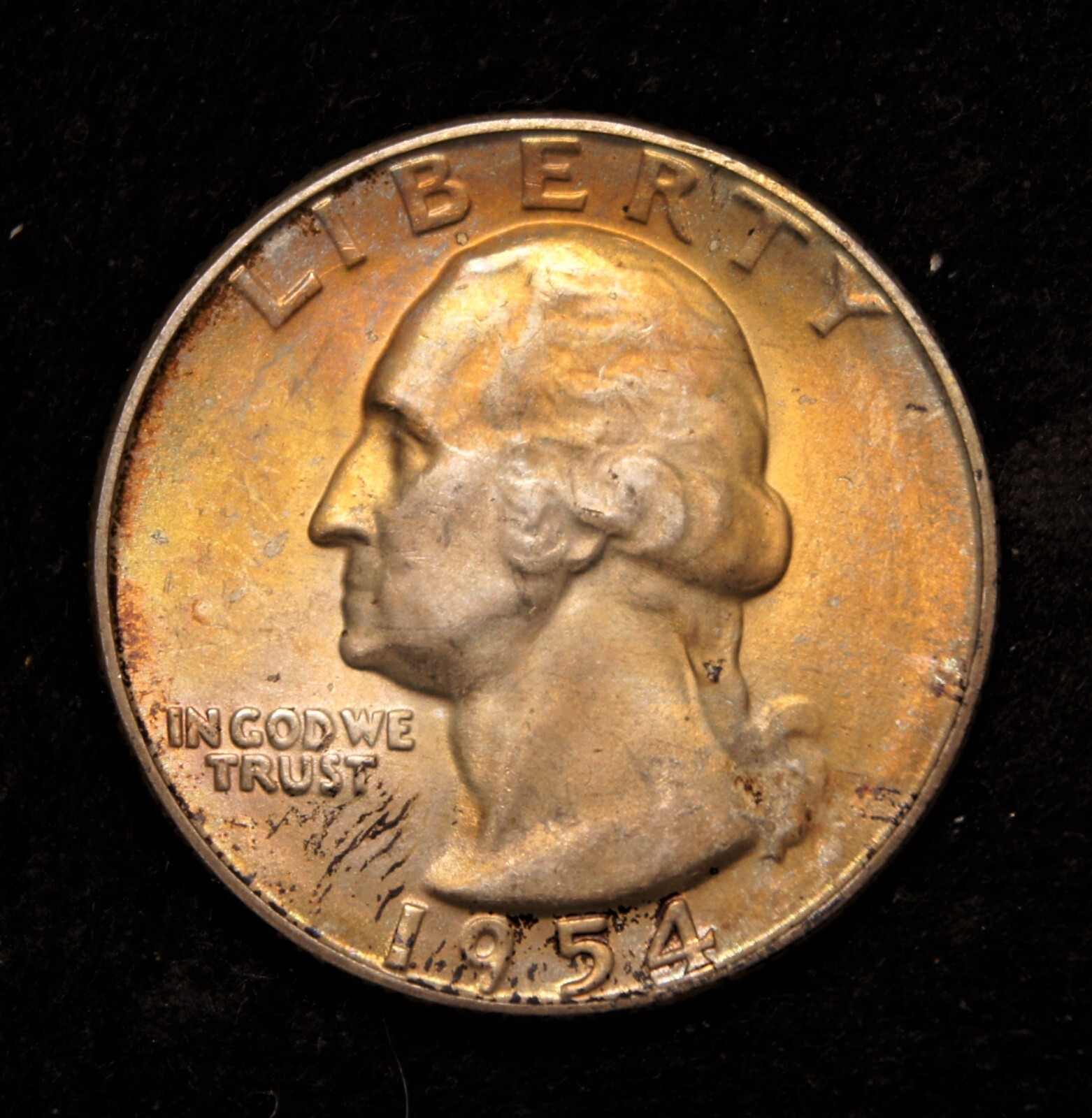 1954-S Washington Quarter  Pretty Color