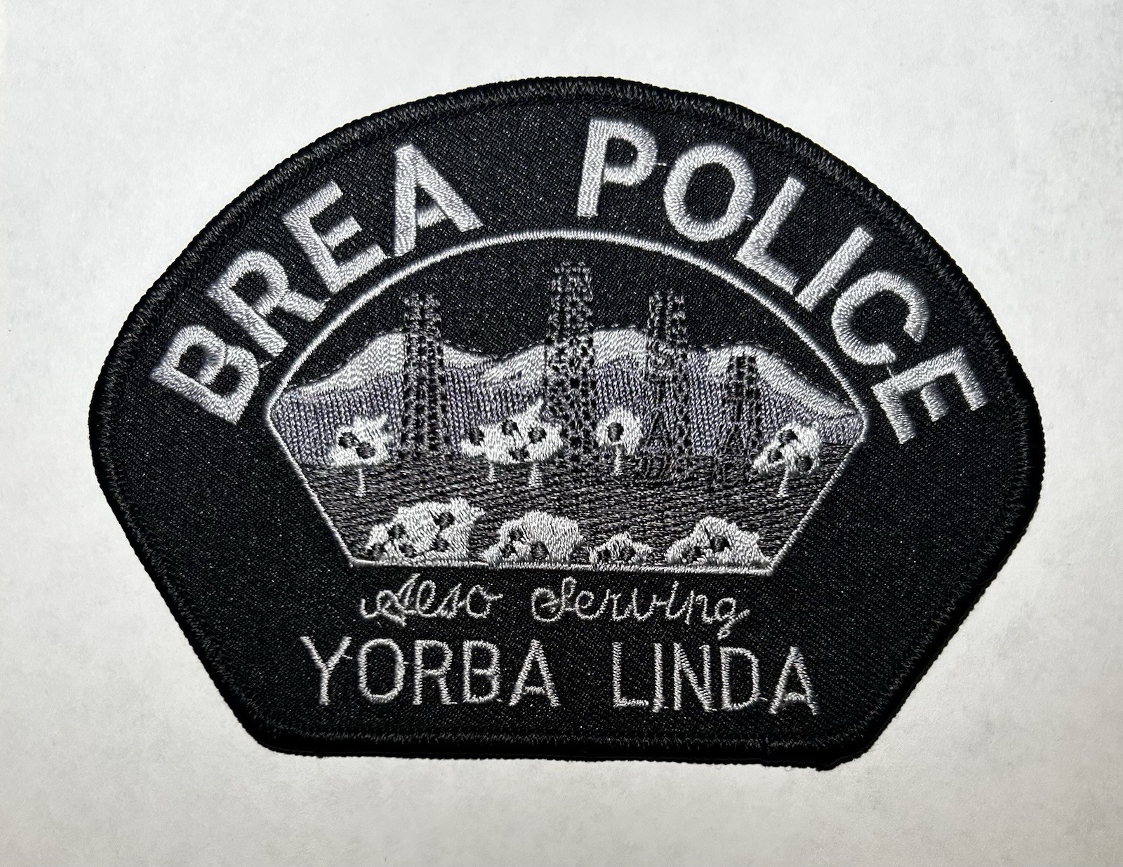 CALIFORNIA BREA YORBA LINDA POLICE DEPT SUBDUED SWAT PATCH ORANGE COUNTY DD33/62