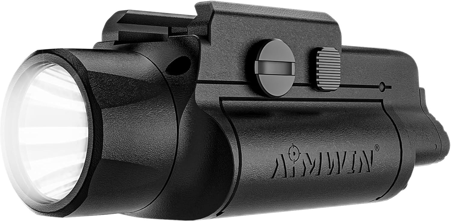 AIMWIN WL20 Weapon Light 2000 Lumen 451 Yards Long Range with Strobe Mode USB-C