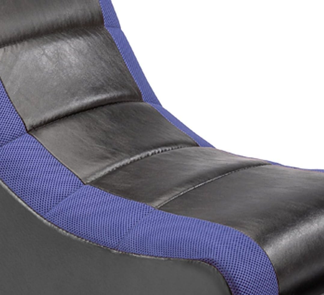 The Crew Furniture Classic Video Rocker Gaming Chair - Black/Blue - Kids/Teens