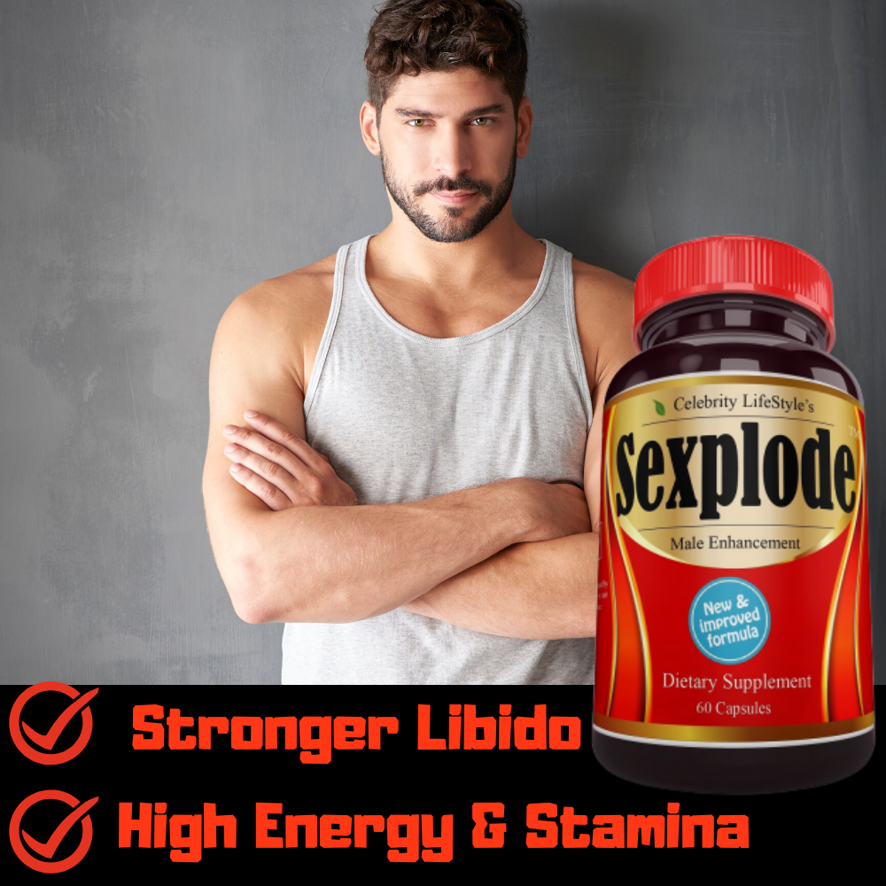 XXXplode for Men Male Enhancement, Testosterone Booster, Energy, Stamina - 60C