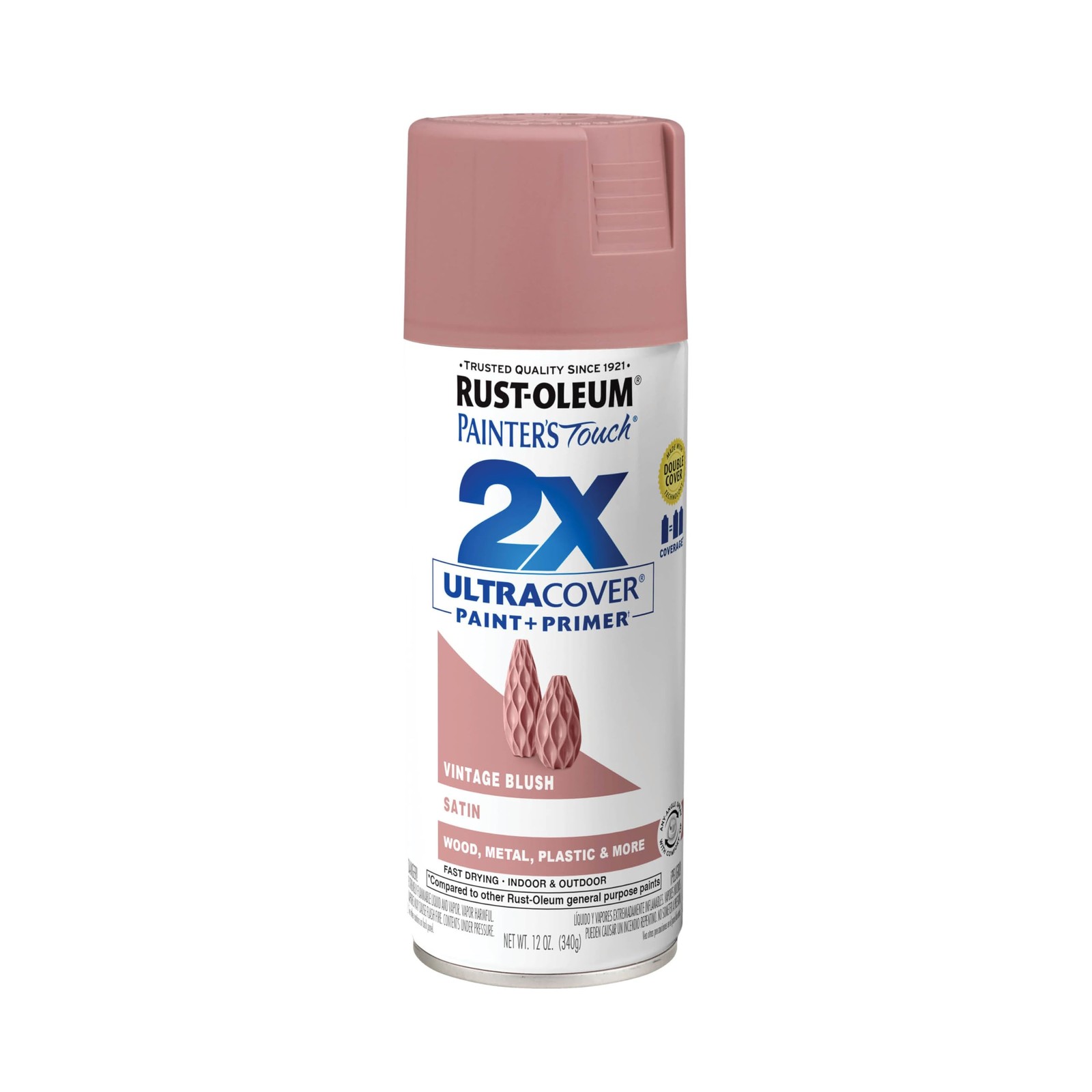 Satin Vintage Blush 12 Ounce Spray Paint Ideal For Interior And Exterior Use