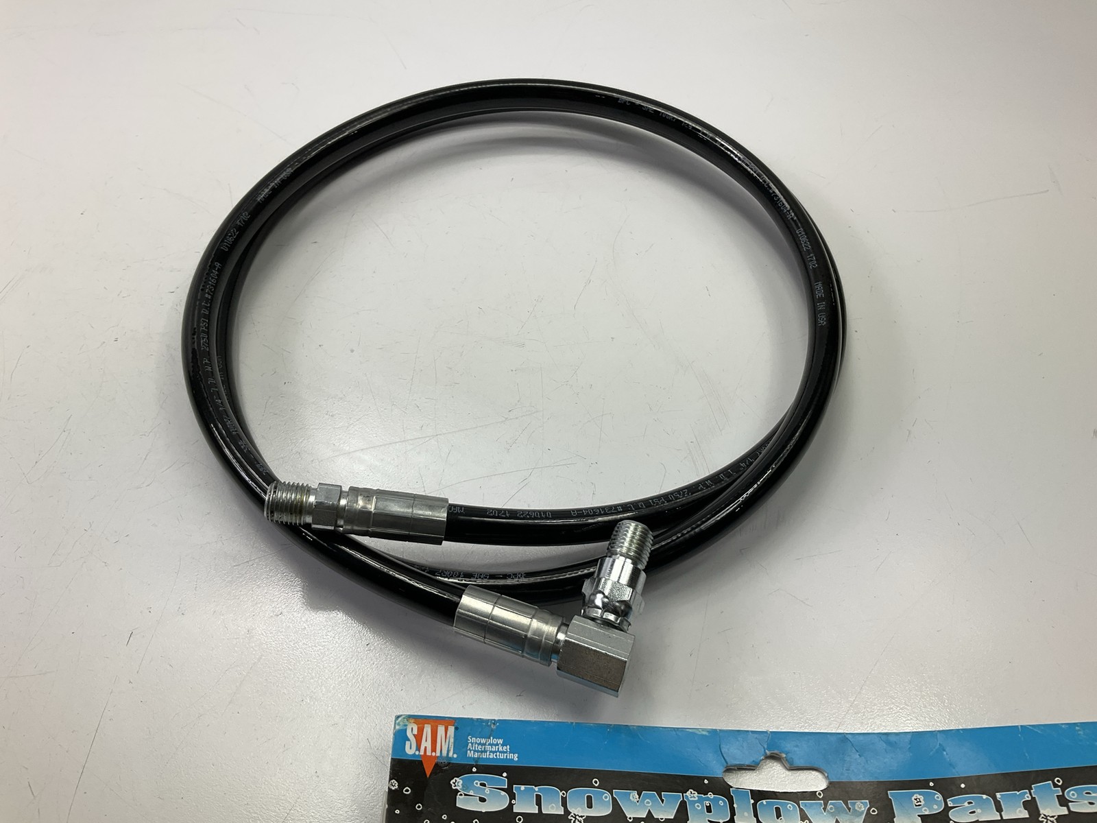 SAM 1304035 65" Hydraulic Hose W/ Swivel, For Meyer / Diamond Replaces # 21866