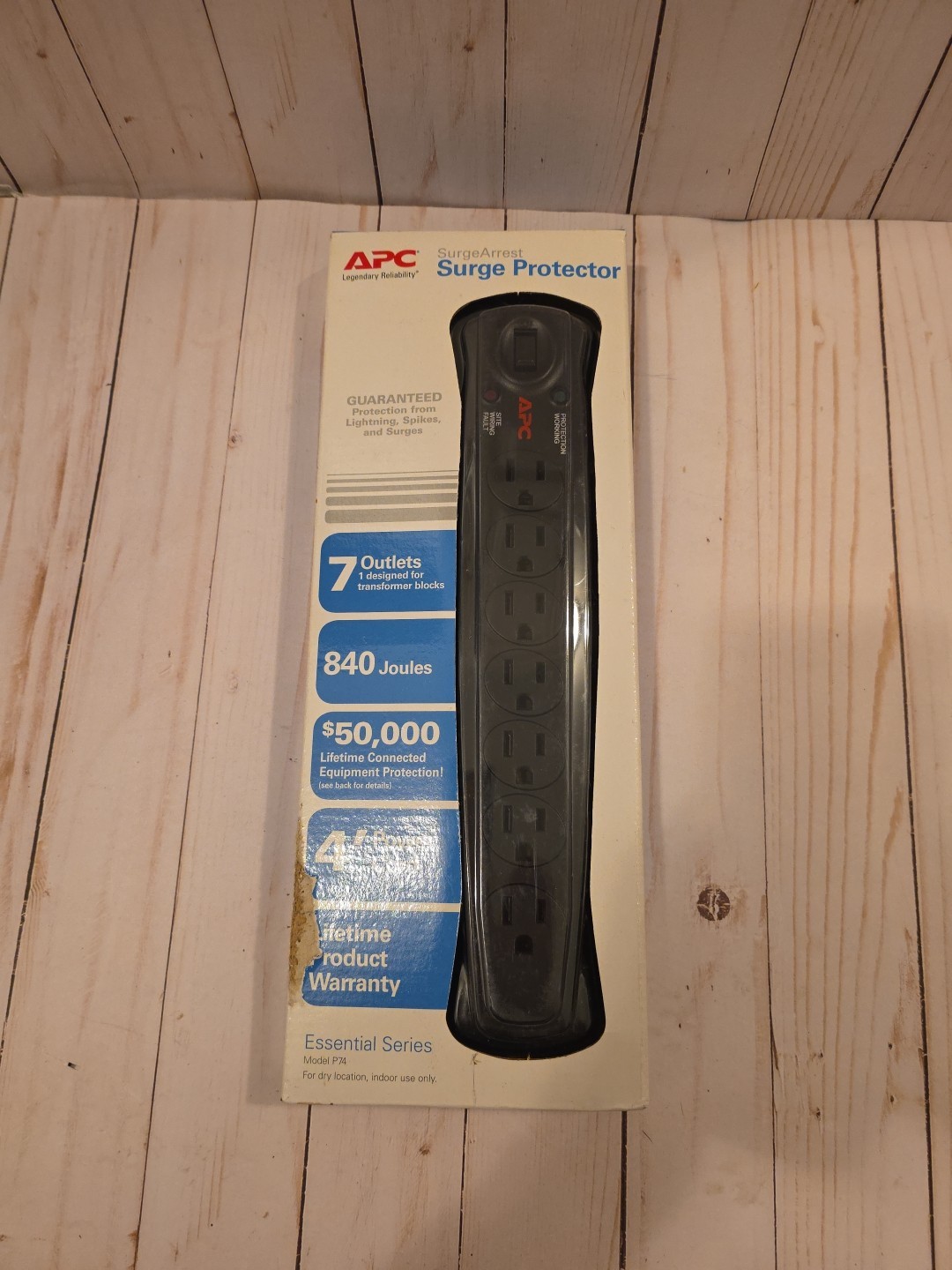 APC Essential Surge Protector 7-Outlet 120V Power Strip