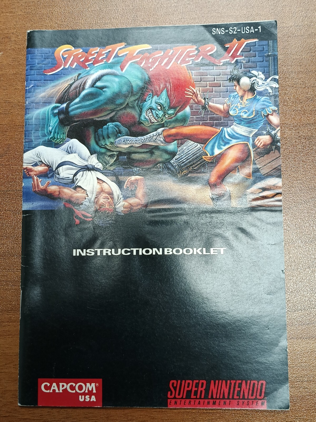 Street Fighter II Super Nintendo SNES Instruction Manual Booklet ONLY