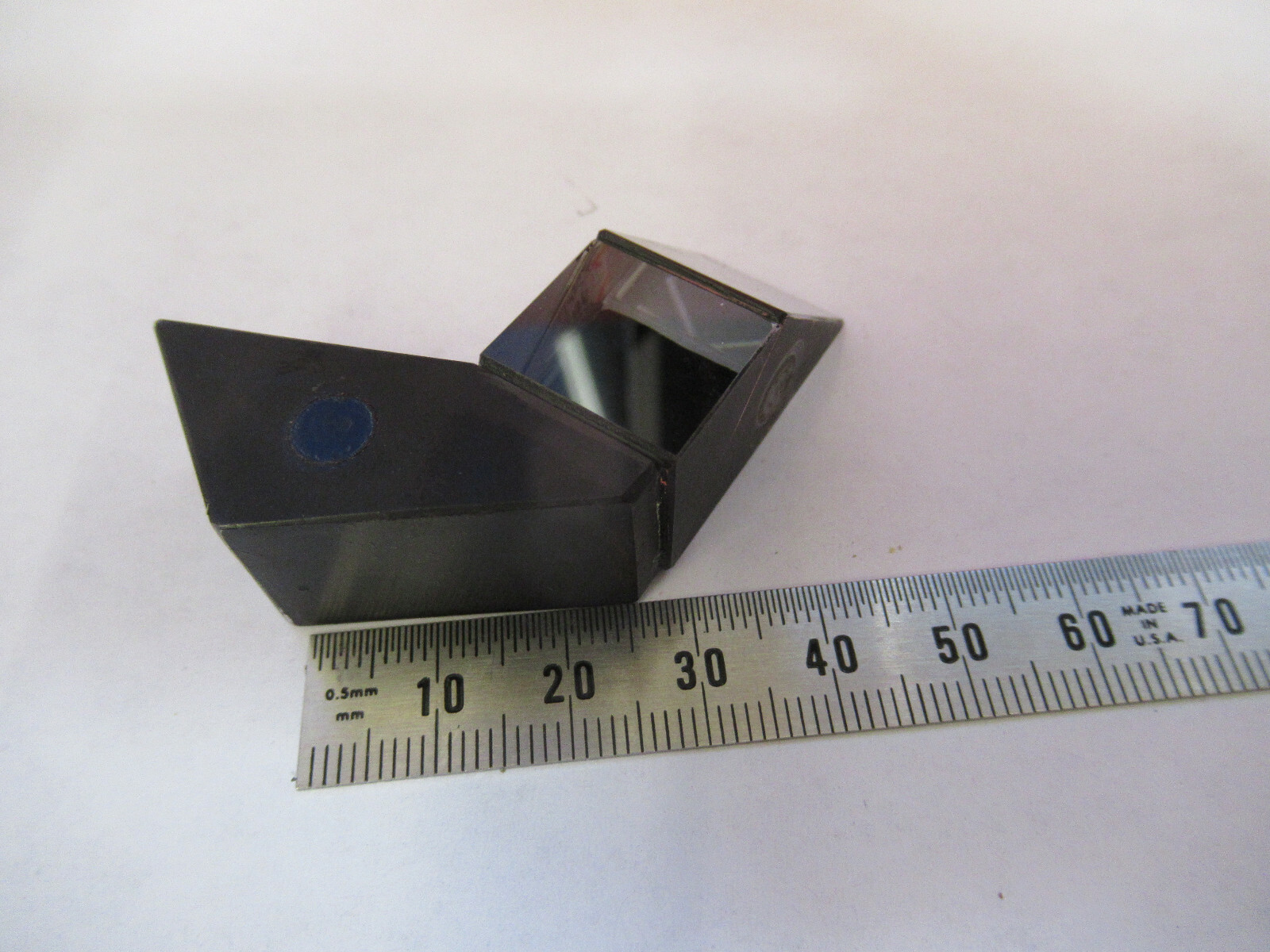 BAUSCH LOMB GLASS PRISM ASSEMBLY MICROSCOPE PART AS PICTURED &87-FT-A2
