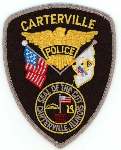 ILLINOIS IL CARTERVILLE POLICE NICE SHOULDER PATCH SHERIFF