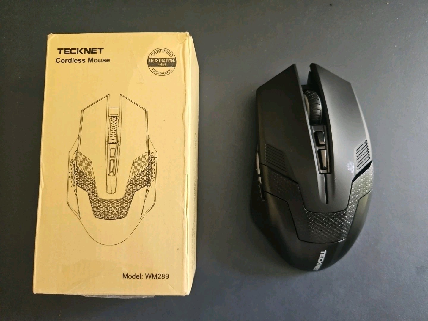 Tecknet Wireless Mouse-Usb Ergonomic Optical Cordless Mouse 8 Buttons WM289