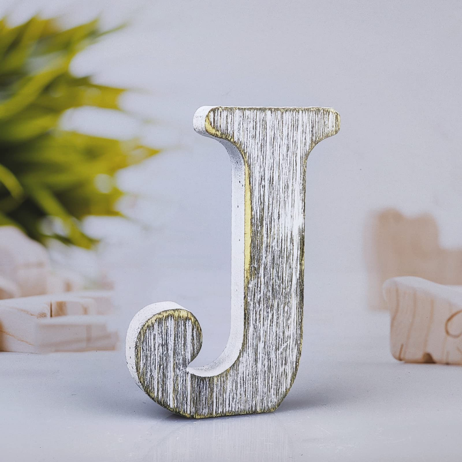 4 Inch Wood Letters Unfinished Rustic Wood Letters for Wall Decor Decorative ...