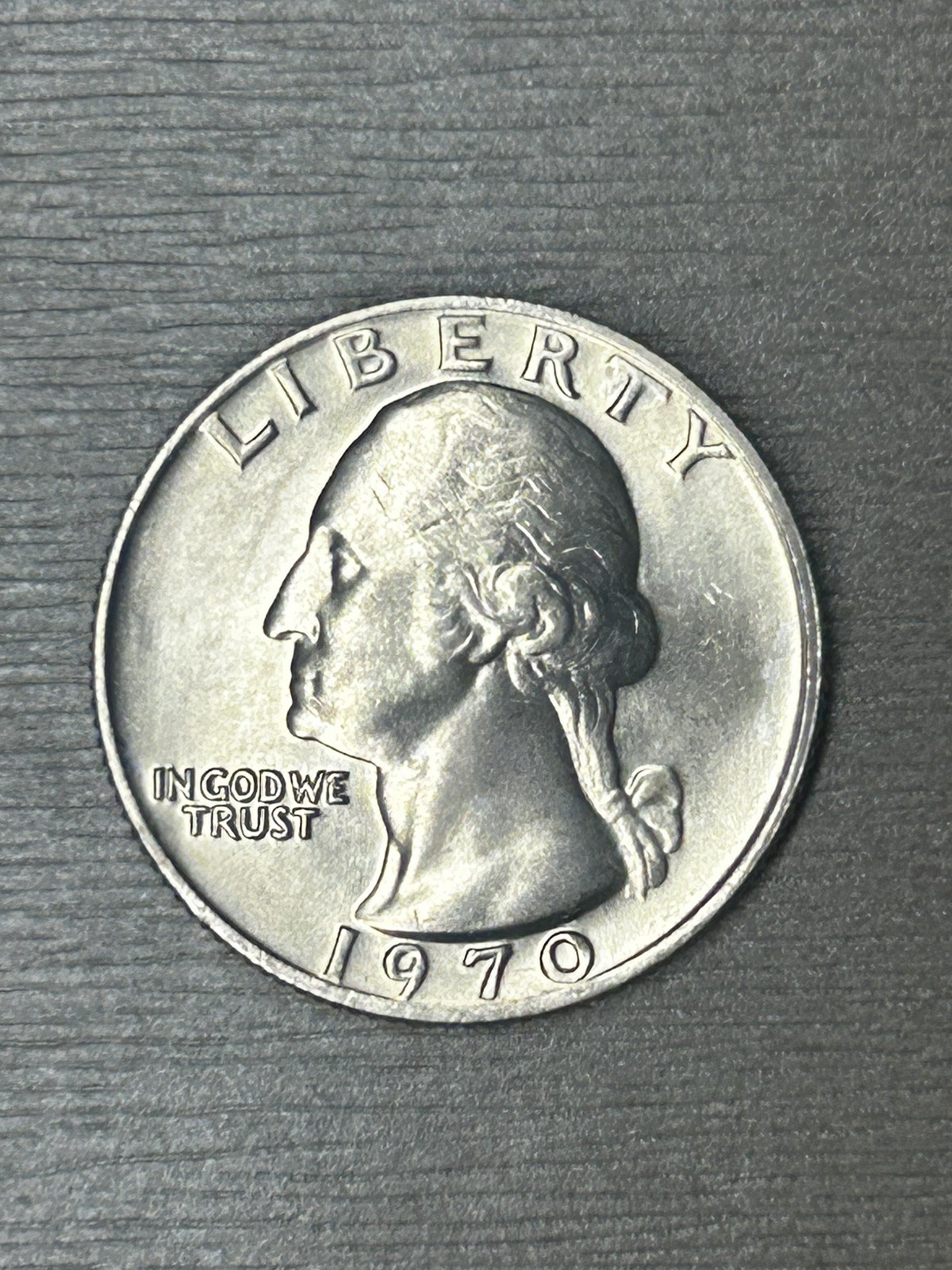 1970 Washington Quarter Very High Grade Mint State Exact Coin Imaged #E29