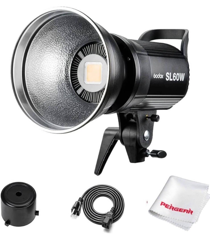 Godox SL-60 LED Video Light 5600K LCD Display Remote Control (Daylight-Balanced)