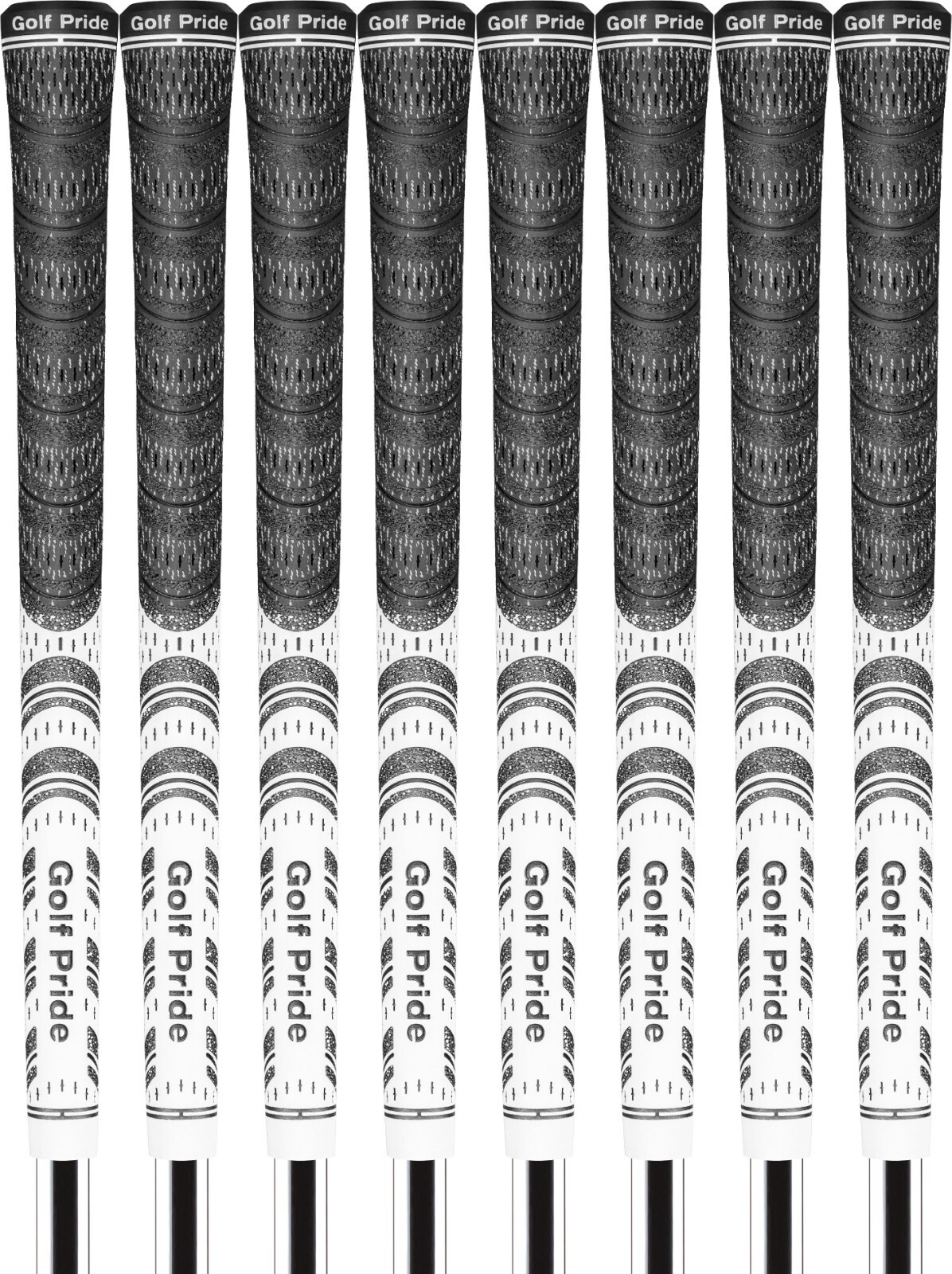 Golf Pride MCC White Standard Size Grips - Set of 8 - The #1 Hybrid Grip