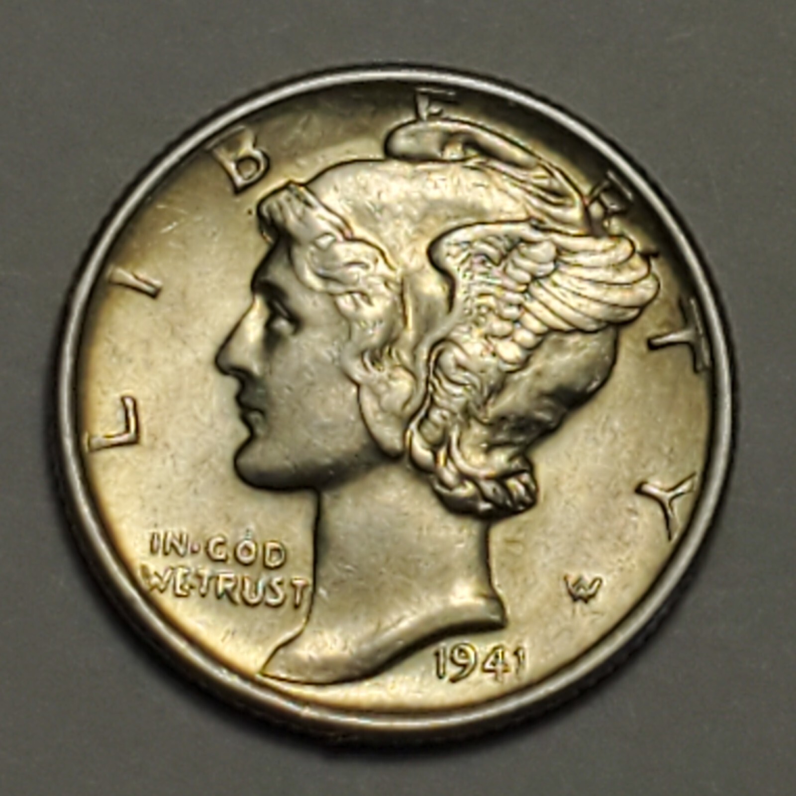 #5 Nicer "BU++ to MS??" Low Mintage 1941 S Winged Liberty Head Mercury Dime