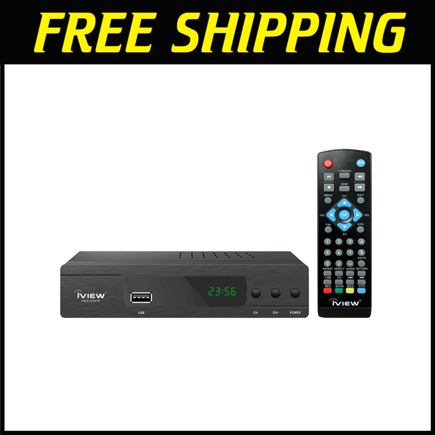 Digital TV Converter Box with ClearQAM & USB Playback