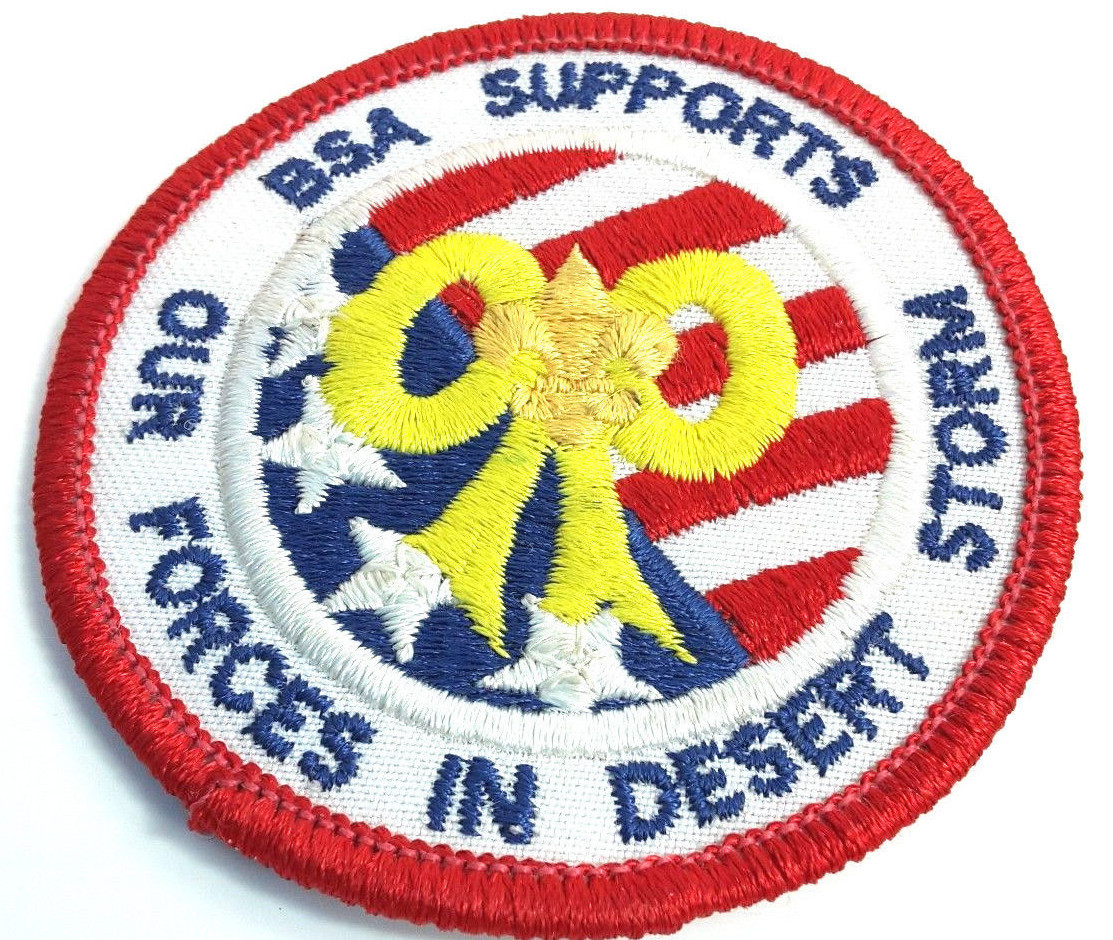 Desert Storm X Boy Scouts of America BSA Supports Our Forces Patch