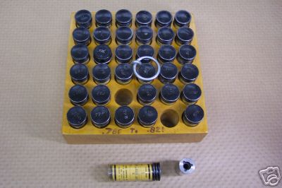 SIZE CONTROL .786-.821 PLUG GAGE SET GO GAGES LESS .799 NICE USED CONDITION