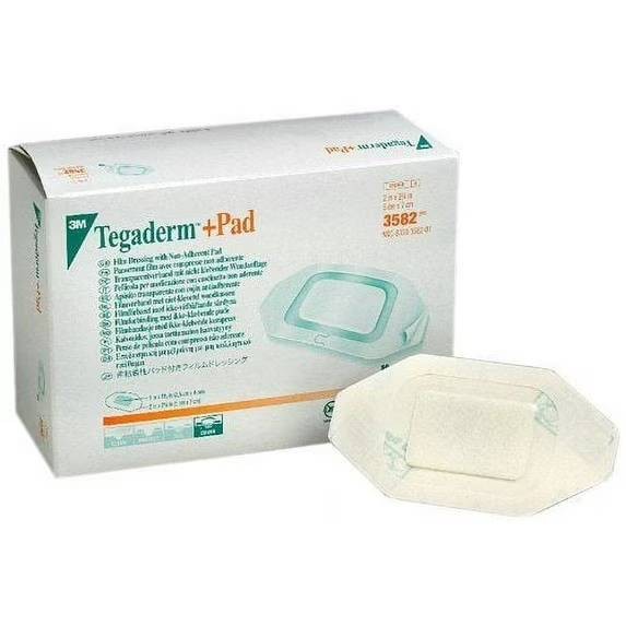 3M Solventum 3582 Tegaderm Dressings 2" X 2.75" Pad Size 1" X 1.5" 50/Bx