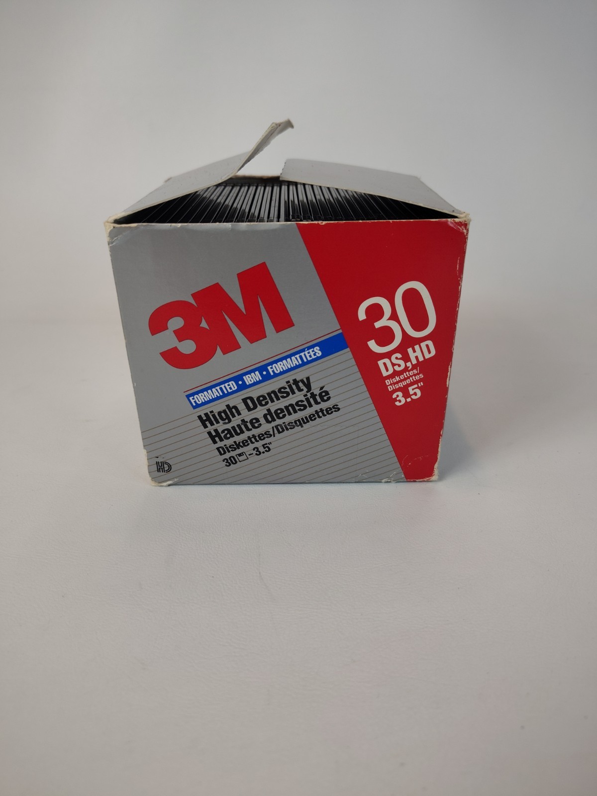 3M High Density IBM Formatted Diskettes 3.5” 30 DS HD Floppy Discs 1994 VTG New