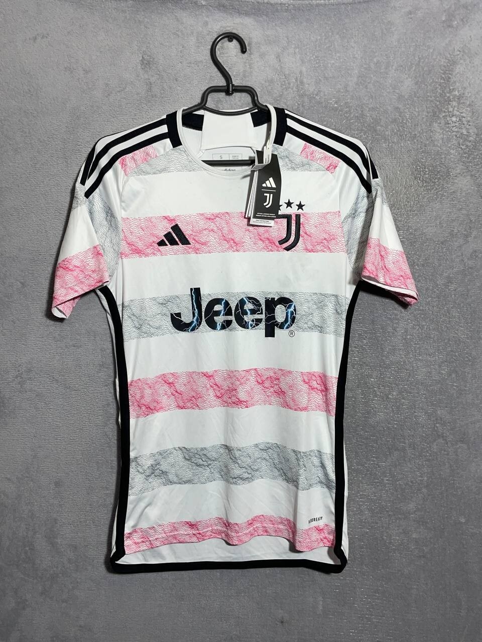 Juventus Jersey Away Football Shirt White Adidas Multicolor Maglia Mens Size S