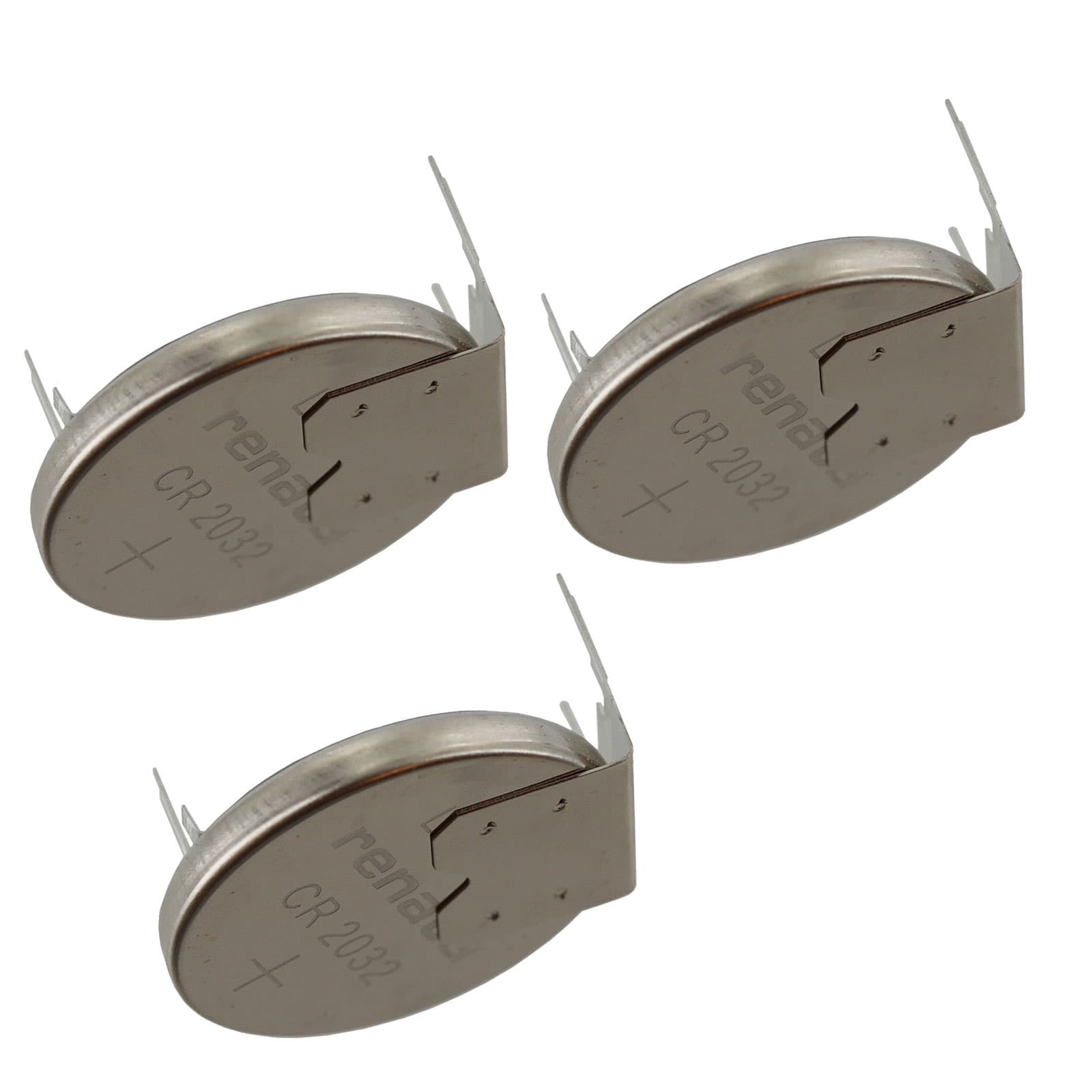 3x  CR2032RH1-MFR 3V Lithium Coin Battery HORZ 3-PIN for Gateway Solo RTC