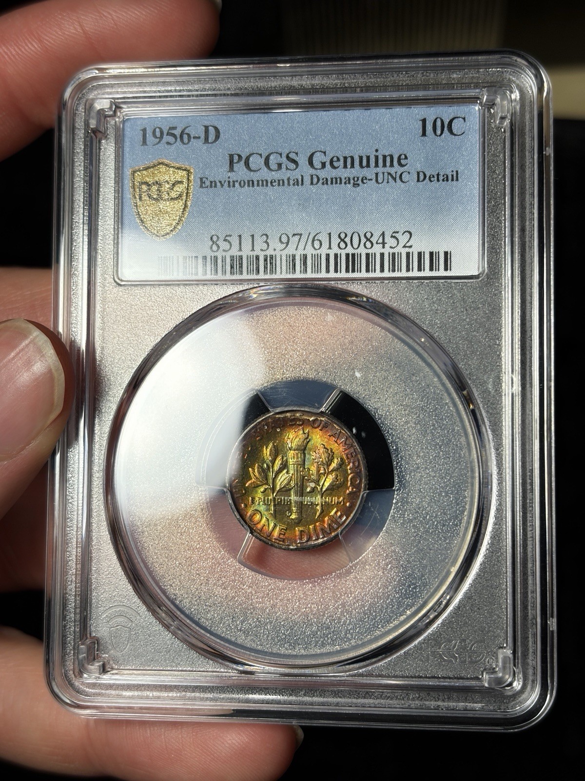 1956 US Mint Set 18 Coin Fully PCGS Graded Rainbow Toned WOW Original