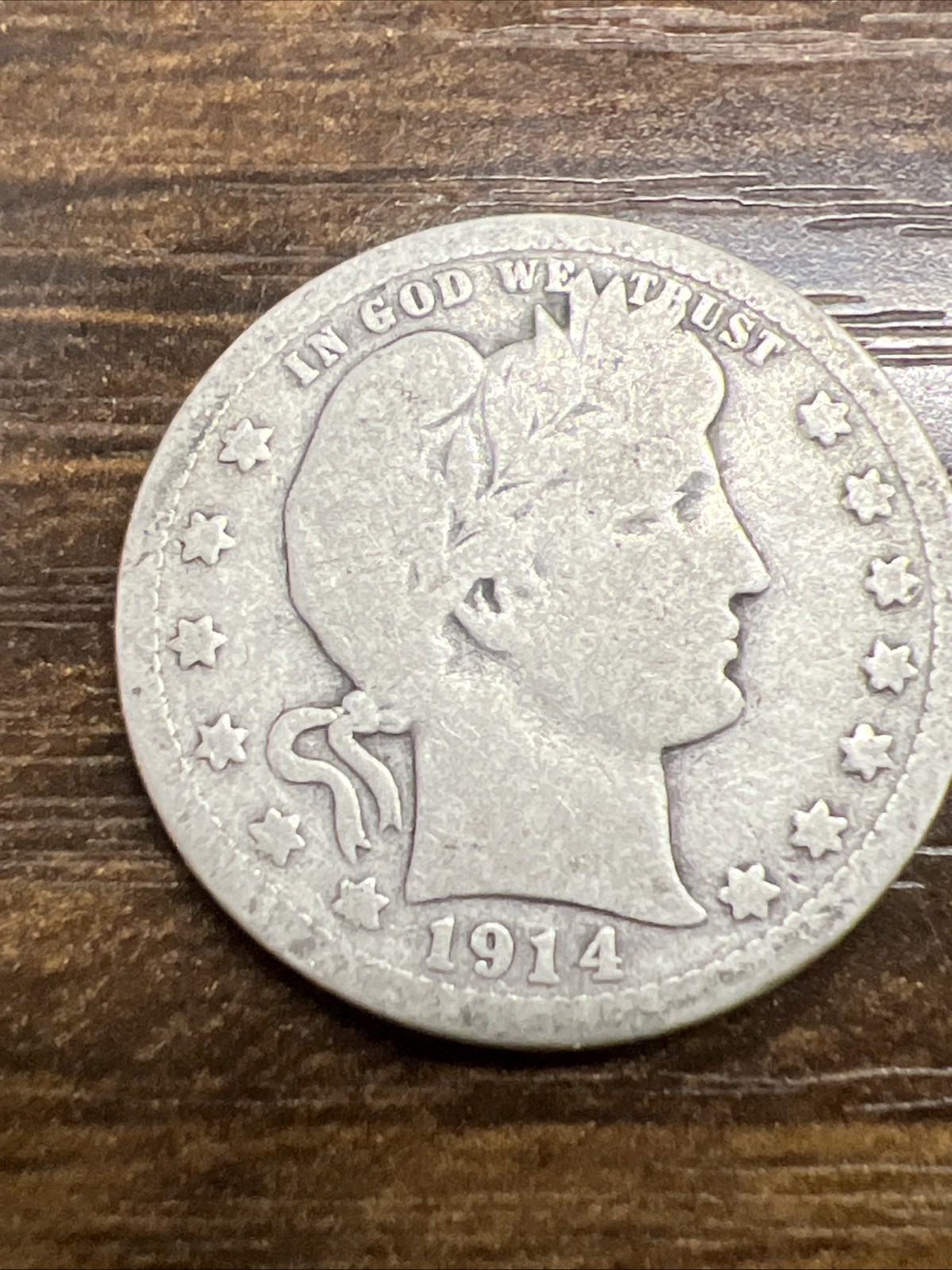 1914 Barber Liberty Head Dime 90% silver Actual coin Fill Your Collection Up