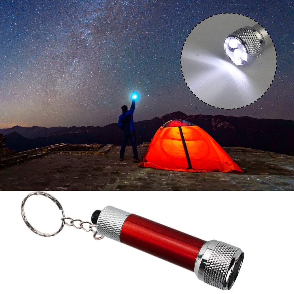 20 Packs Mini LED Flashlights, Bantoye 2.7 Inch Pocket Flashlight Keychain 5