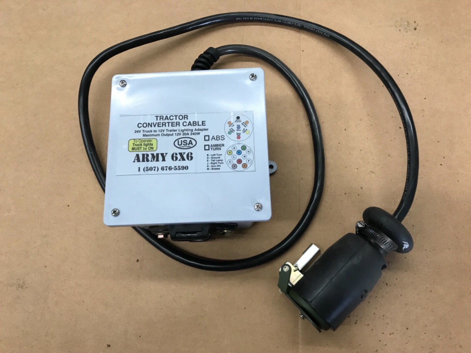24v to 12v military Hmmwv truck to civilian trailer light convertor m998 M1097