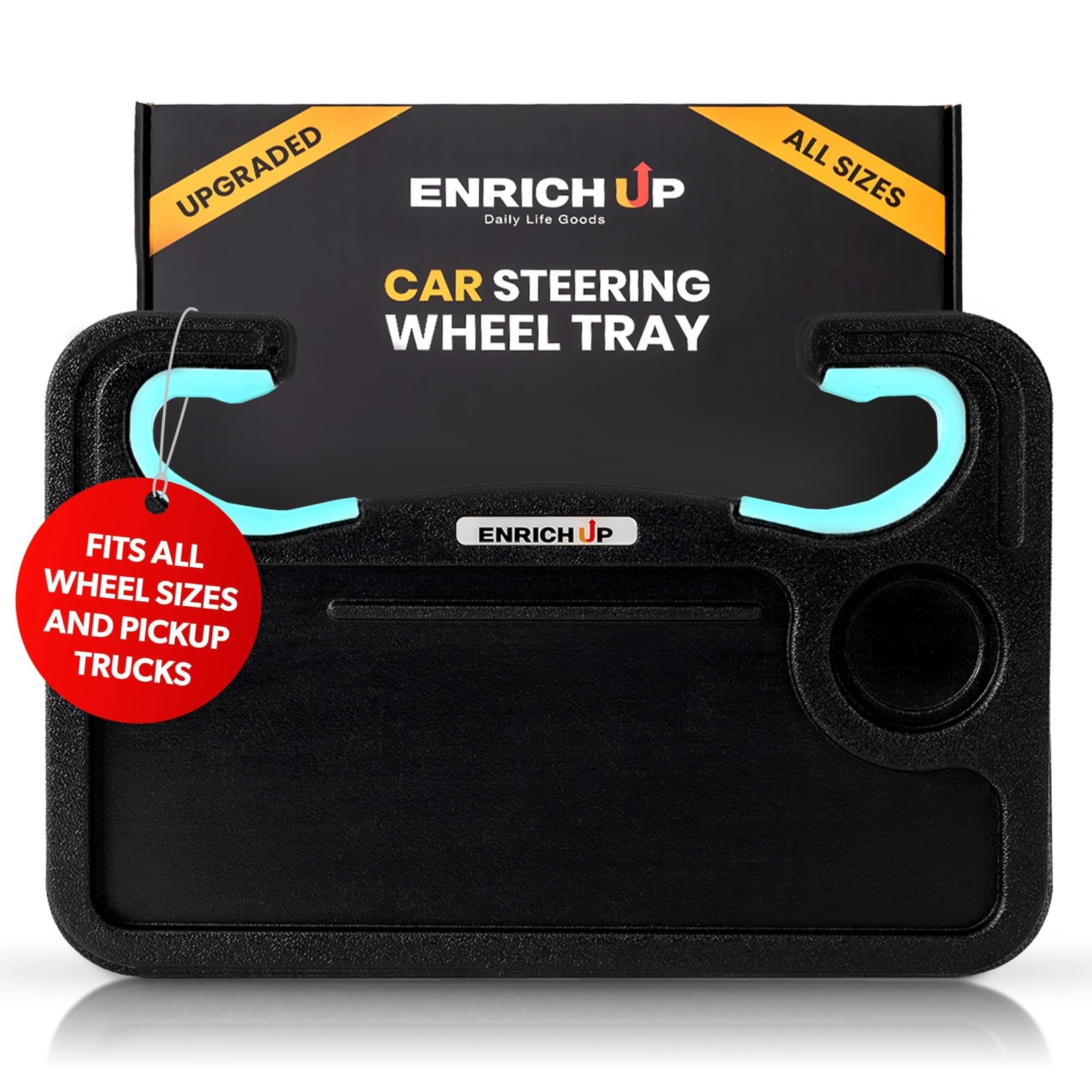 2-in-1 Steering Wheel Tray Table & Car Desk - Mint Ring | Car Table Tray for ...