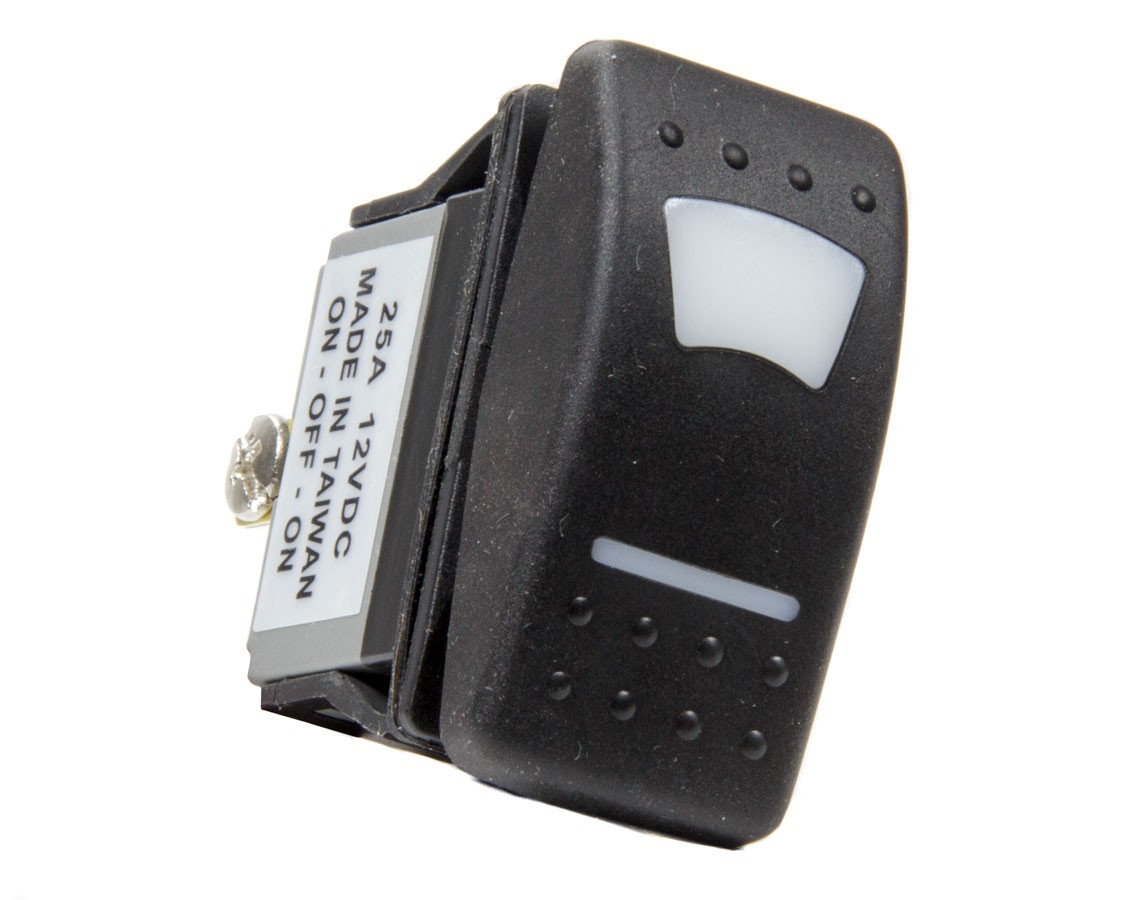 QuickCar Rocker Switch Lighted On /Off/On Red 52-615