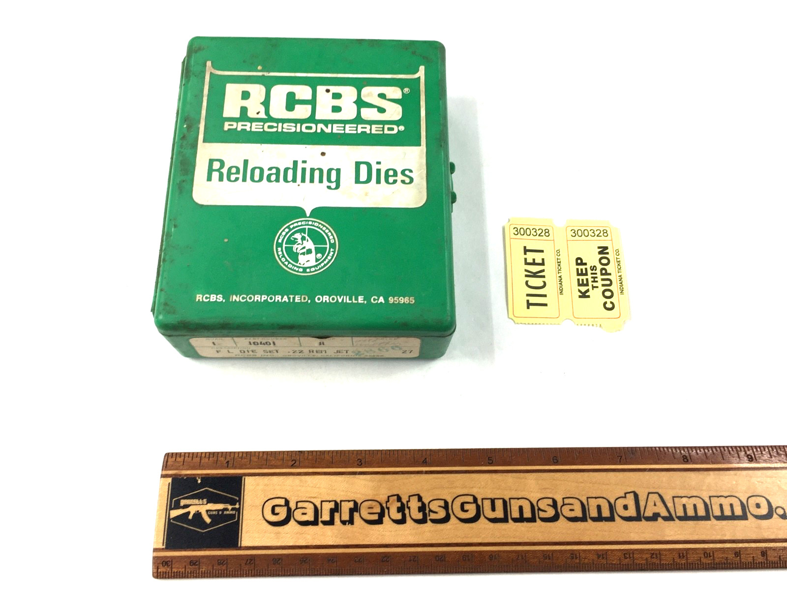Factory RCBS .22 Remington Jet F  & L  reloading dies 2 die set 10401 300328
