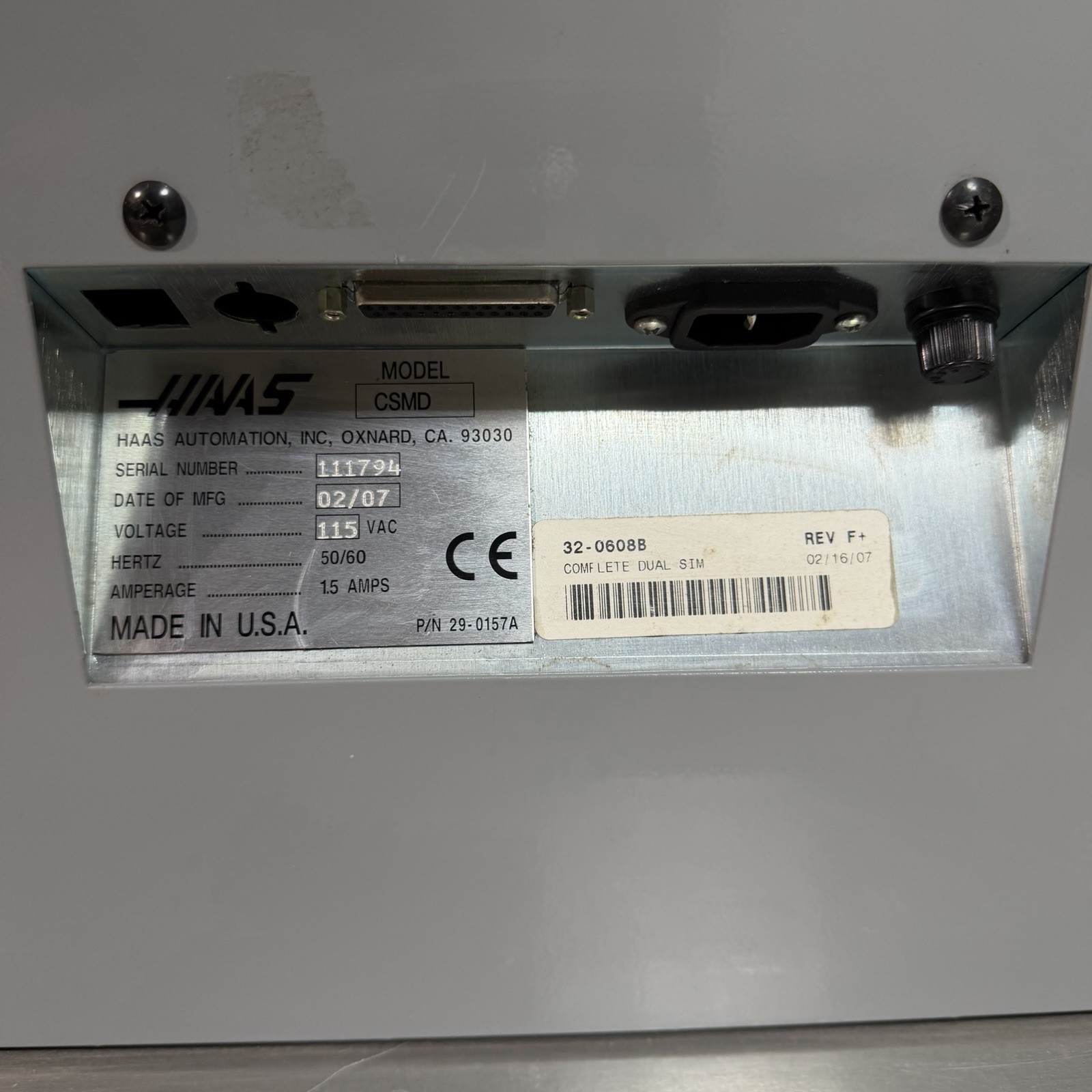 HAAS CSMD Mill Lathe Automation Control Complete Dual Simulator 2007