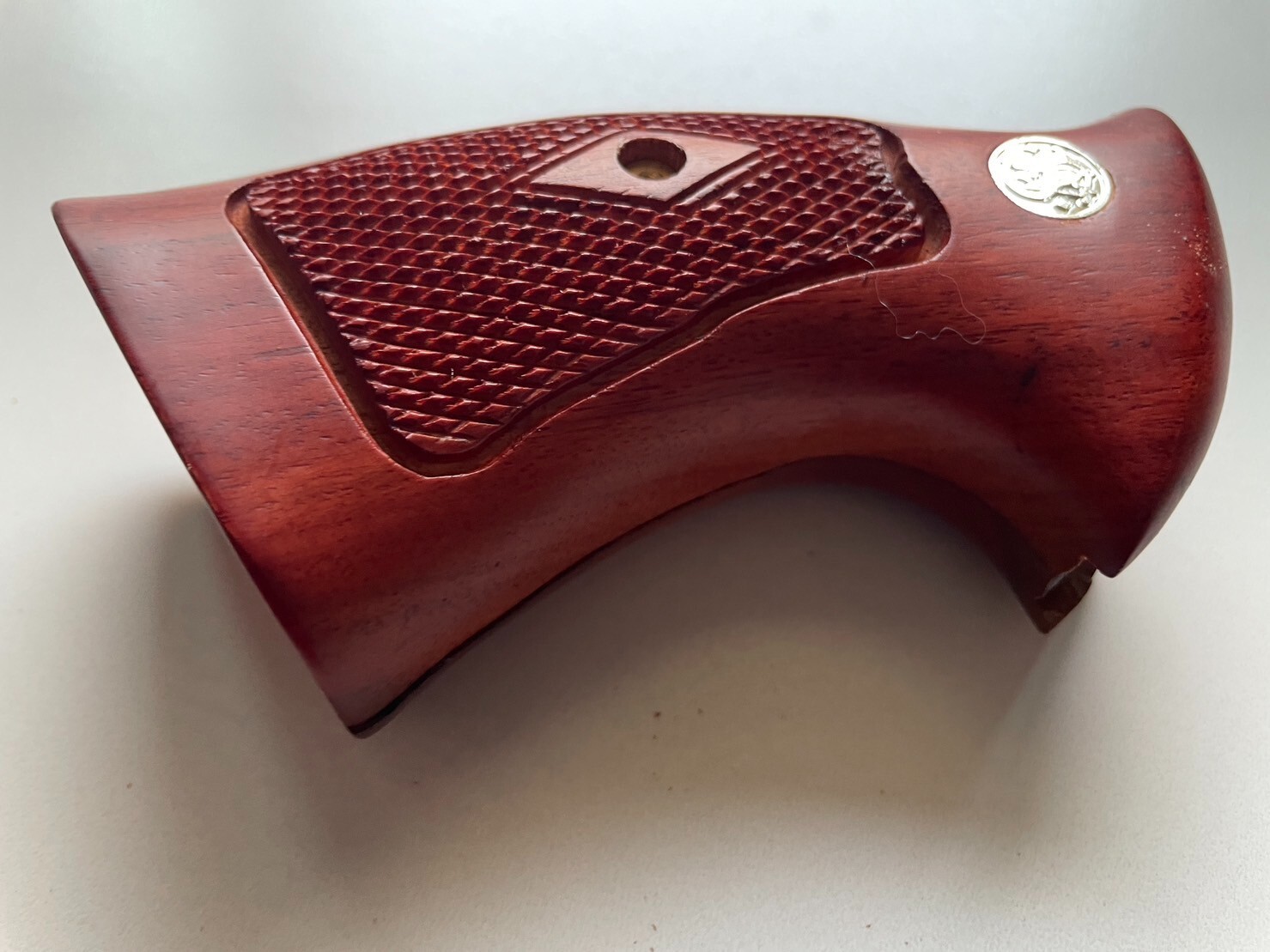New hard wood grip for Smith & Wesson, K/L Square Fram Butt open back; Vim05