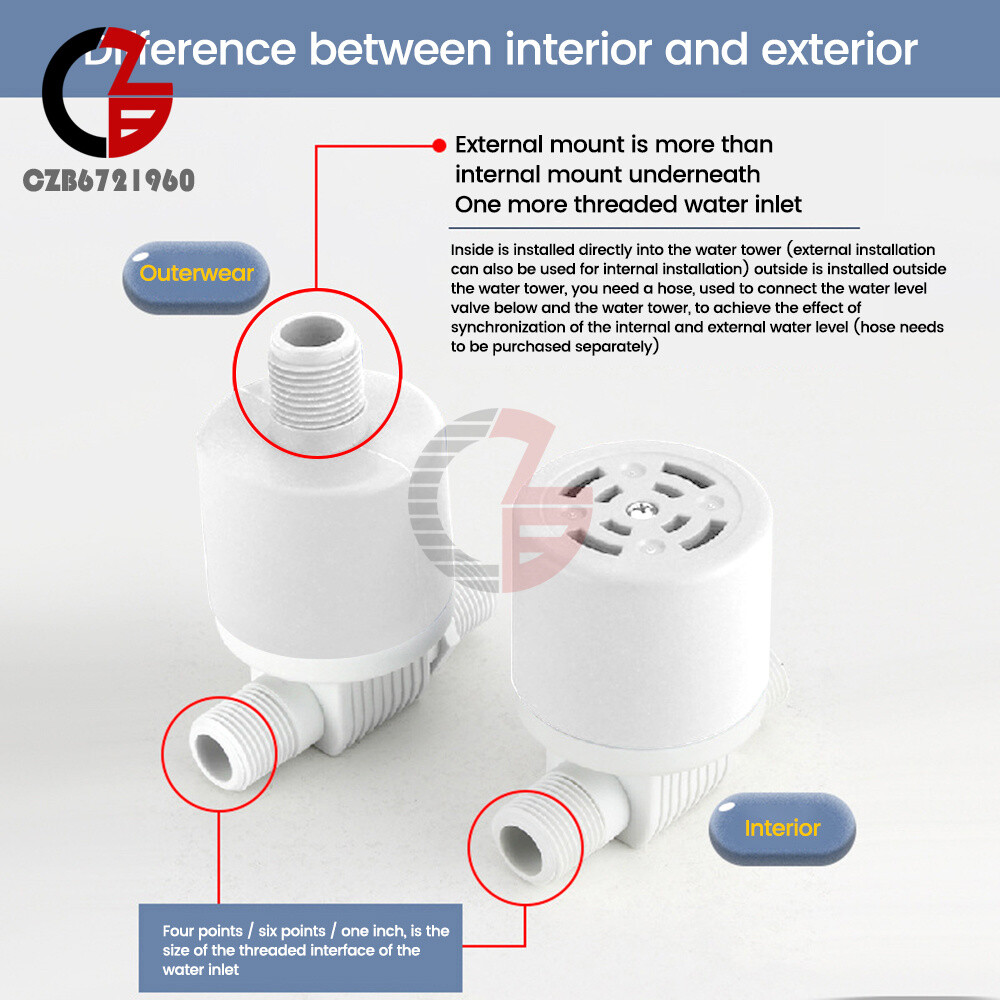 Automatic Water Level Control Float Valve 1/2" 3/4" 1" Tank Floating Ball Valve