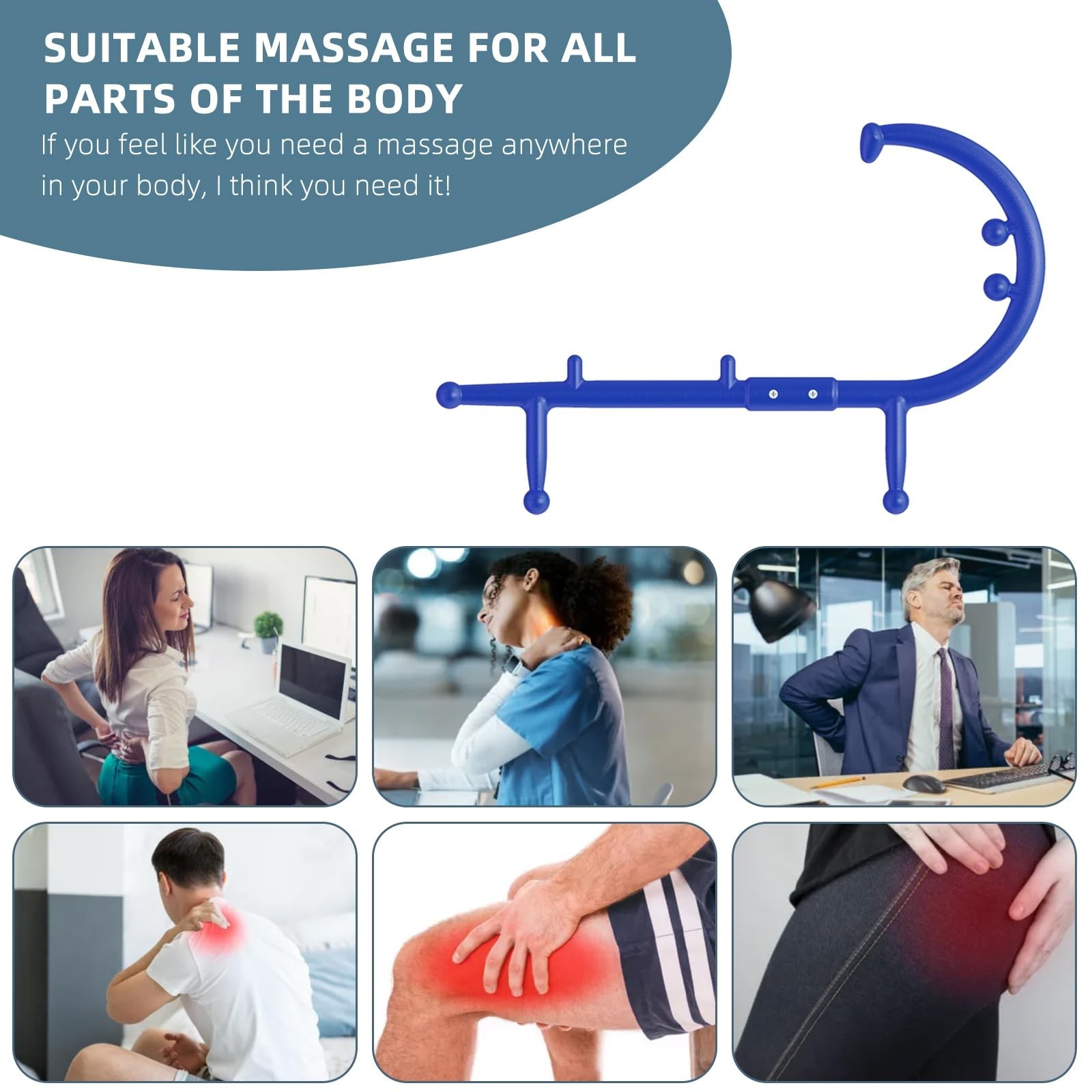 KEINE MARKE Massage Trigger Point Cane Body Deep Tissue Handheld Back, Neck, ...