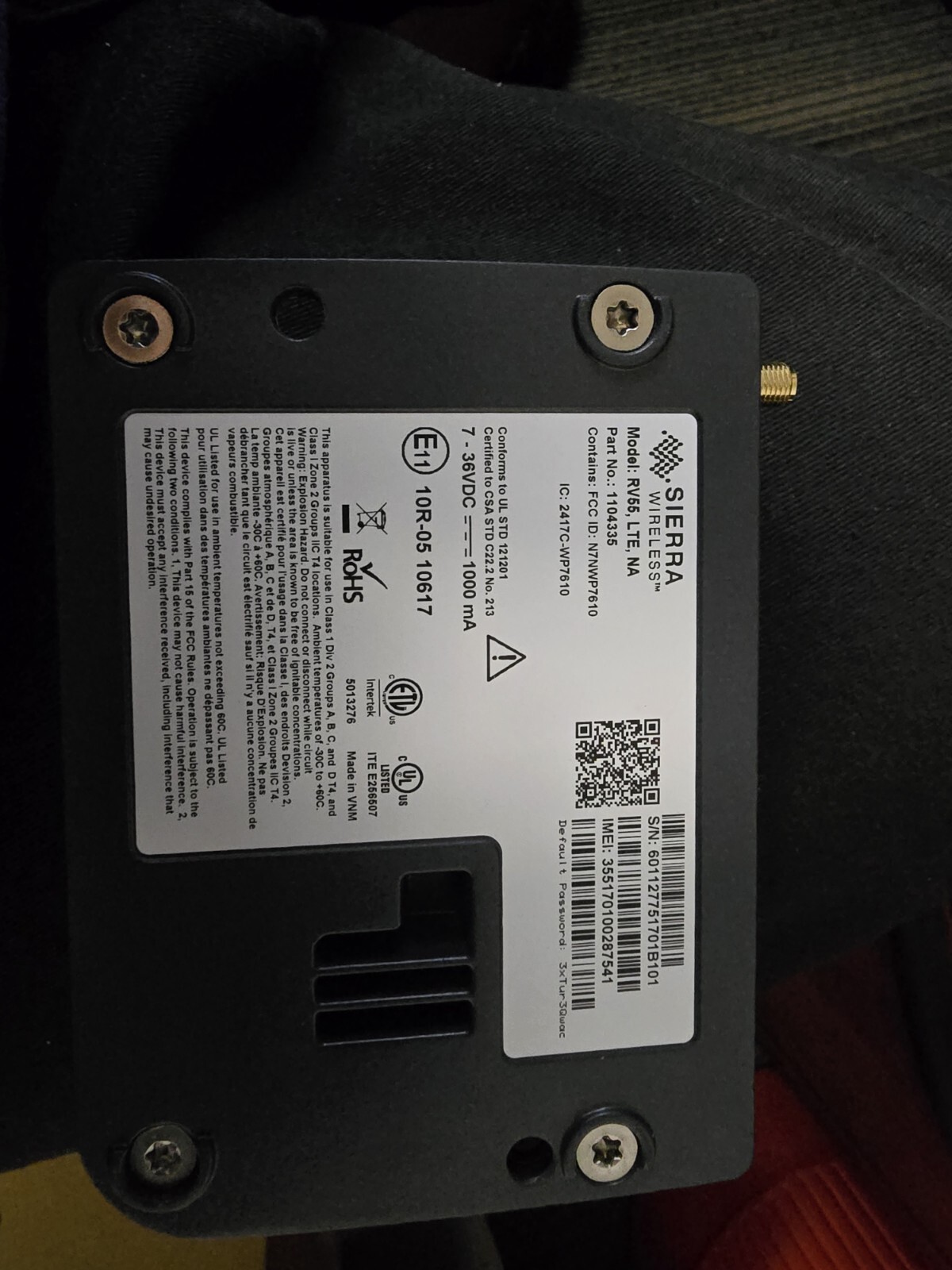 Sierra Rv55 Lte North America