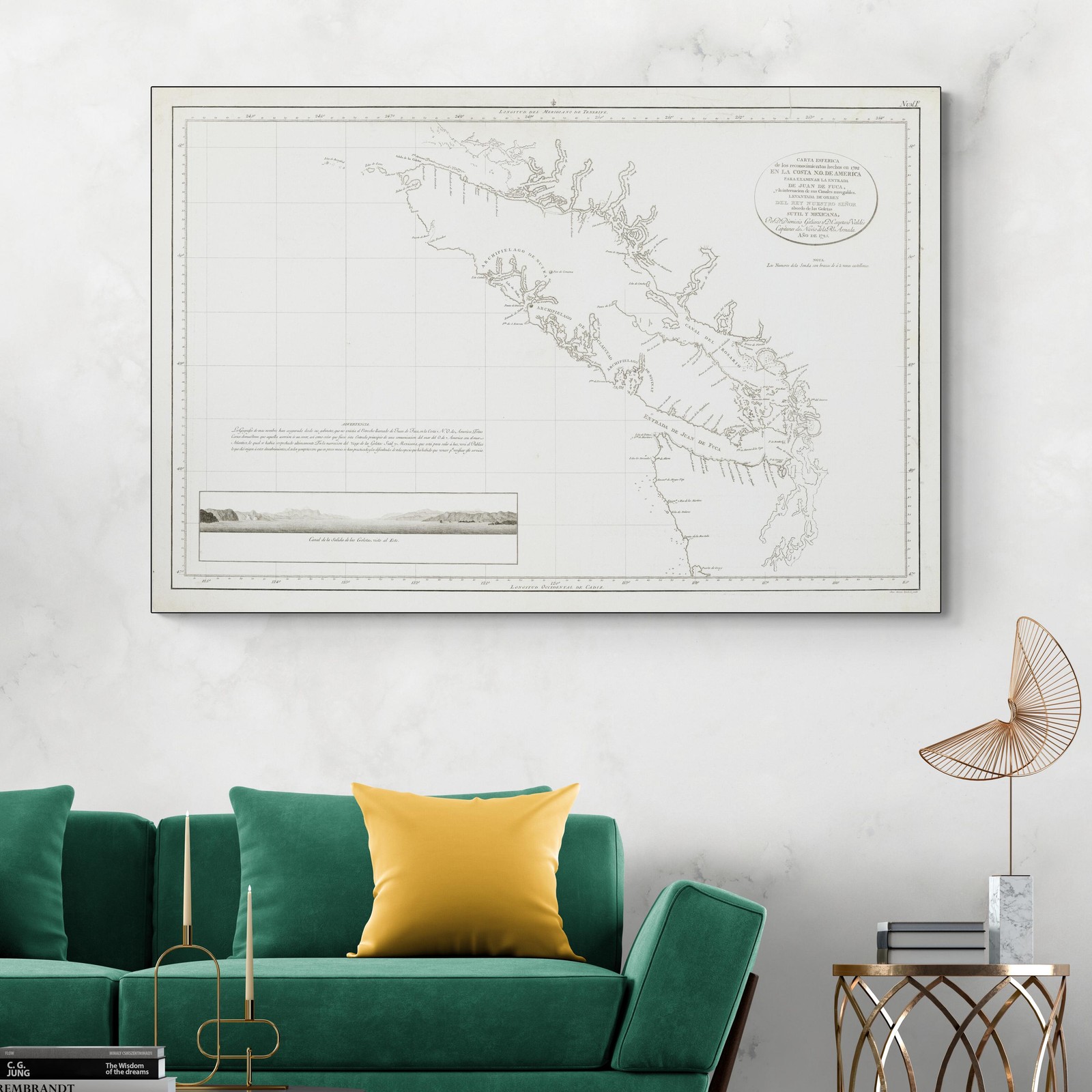 1798 Map of Vancouver Island – Coastlines, Settlements & Pacific Northwest Print
