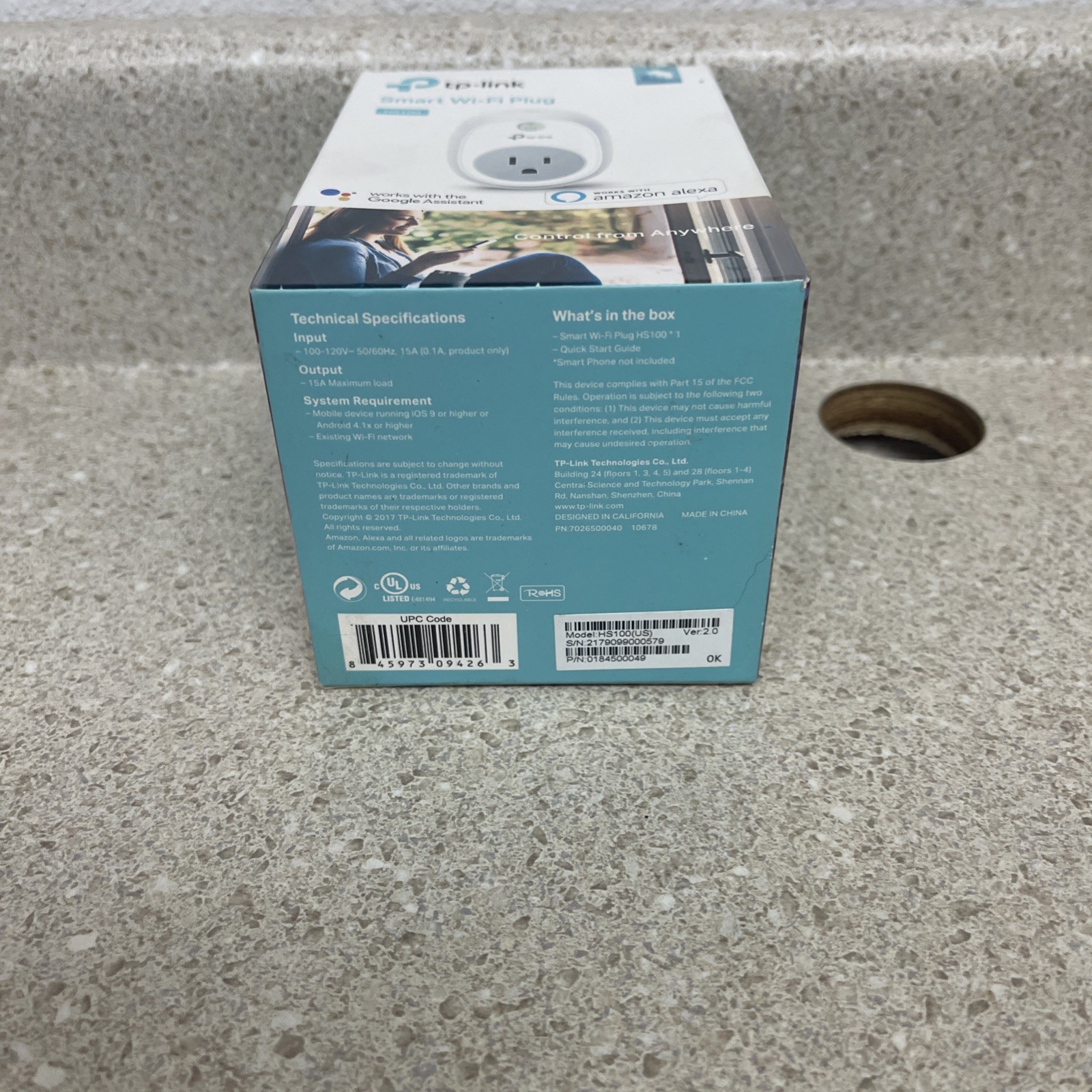 TP-Link HS100 Smart Wi-Fi Plug Works with Alexa Google Home