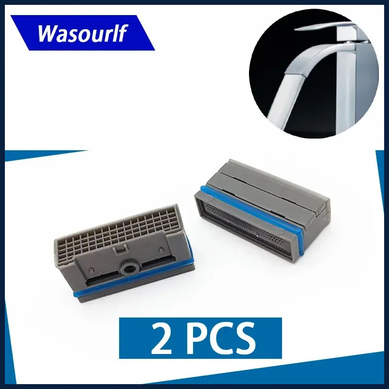 2PCS Rectangle Square Aerator Bubbler Male Thread Water Saving for